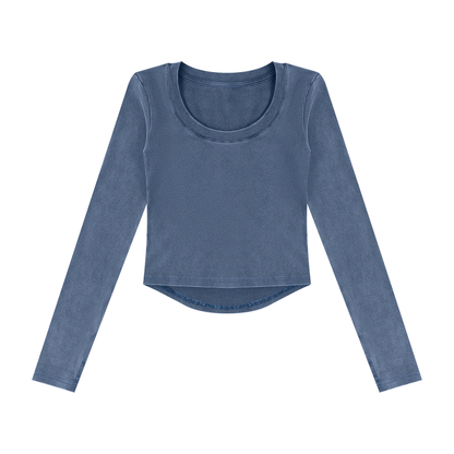 TEKC Vintage Crop Long Sleeve