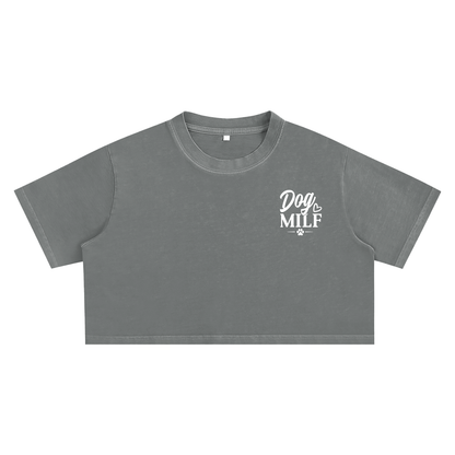 Dog MILF Vintage Crop Tee
