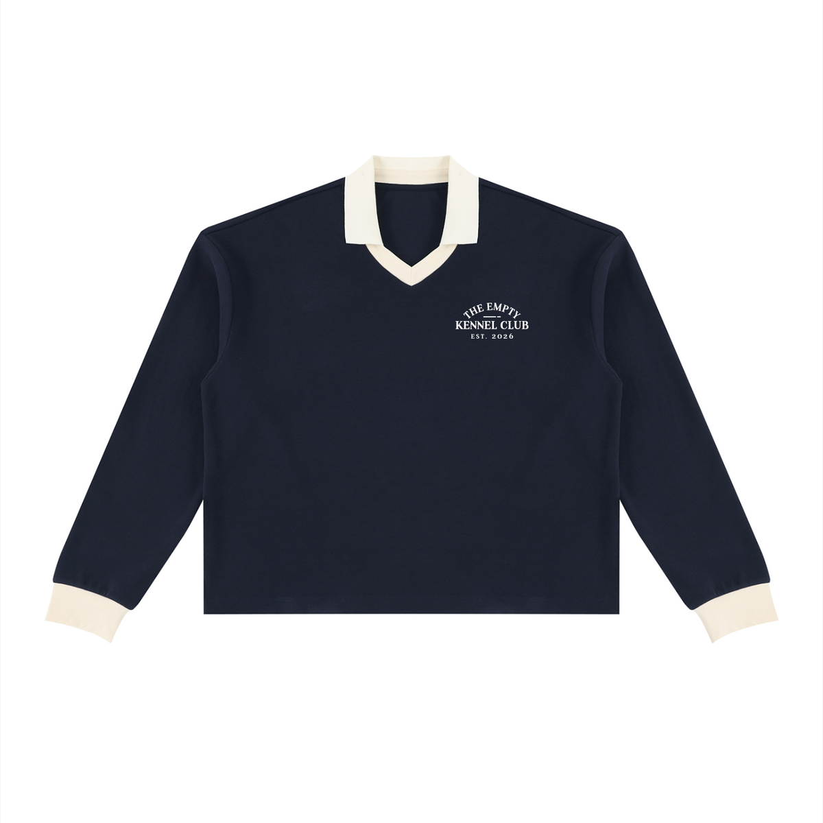 Long Sleeve Polo Sweatshirt