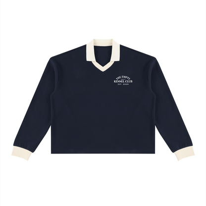 Long Sleeve Polo Sweatshirt