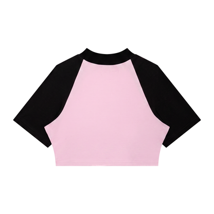 Dog MILF Crop Baseball Tee