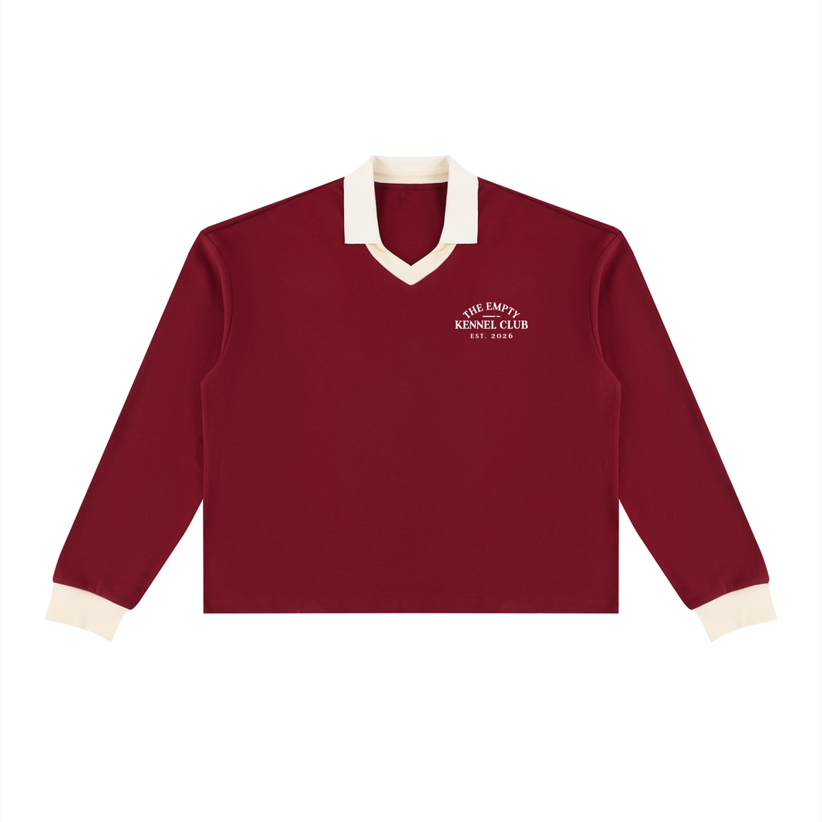 Long Sleeve Polo Sweatshirt