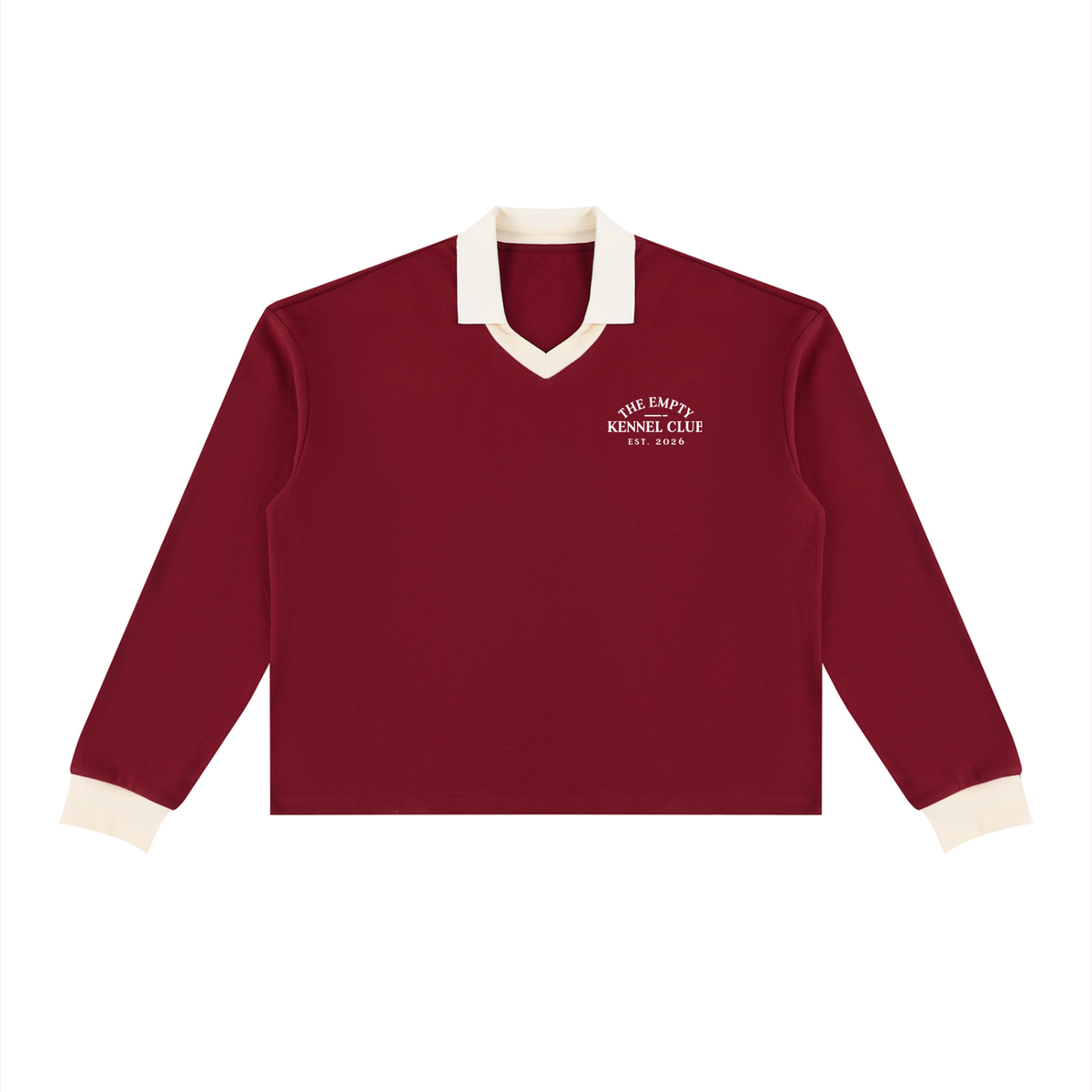 Long Sleeve Polo Sweatshirt