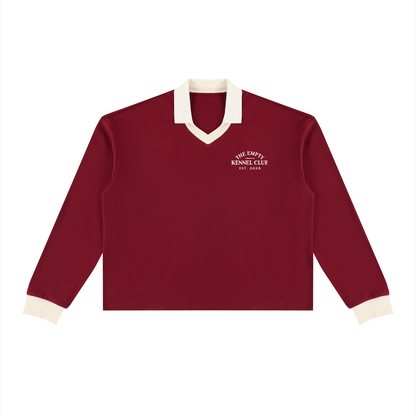 Long Sleeve Polo Sweatshirt