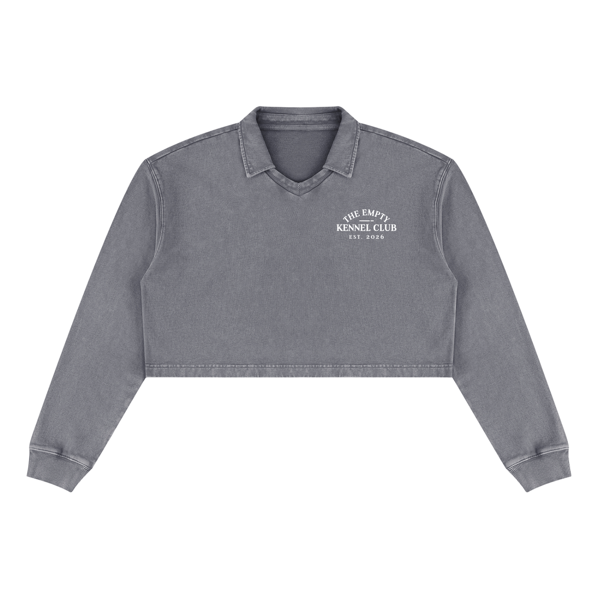 Est. 2026 Vintage Wash Crop Sweatshirt
