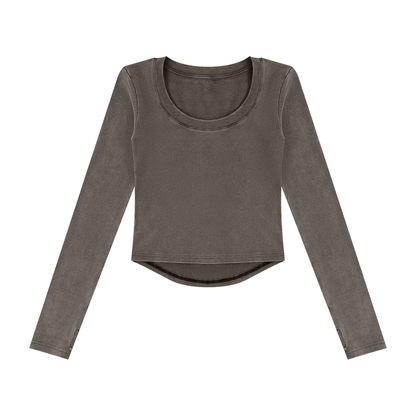 TEKC Vintage Crop Long Sleeve