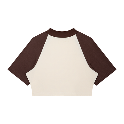 Dog MILF Crop Baseball Tee