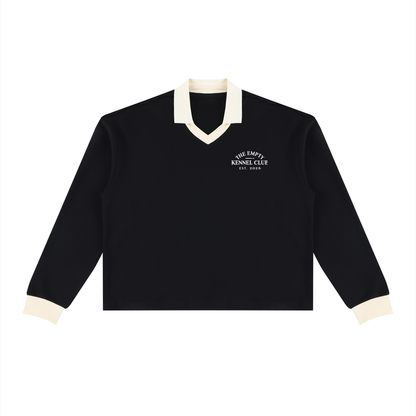 Long Sleeve Polo Sweatshirt