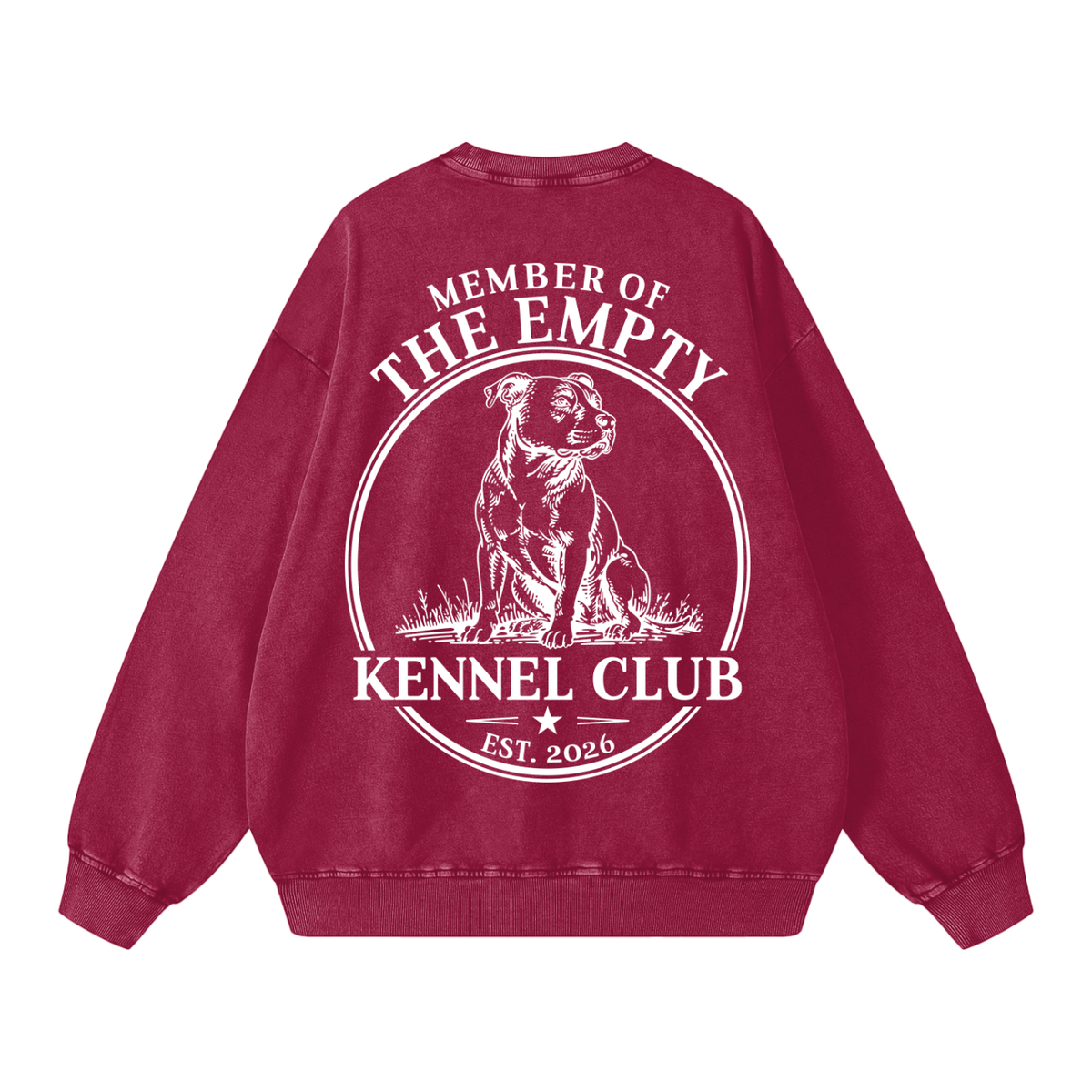 Members Only Vintage Wash Oversized Crewneck