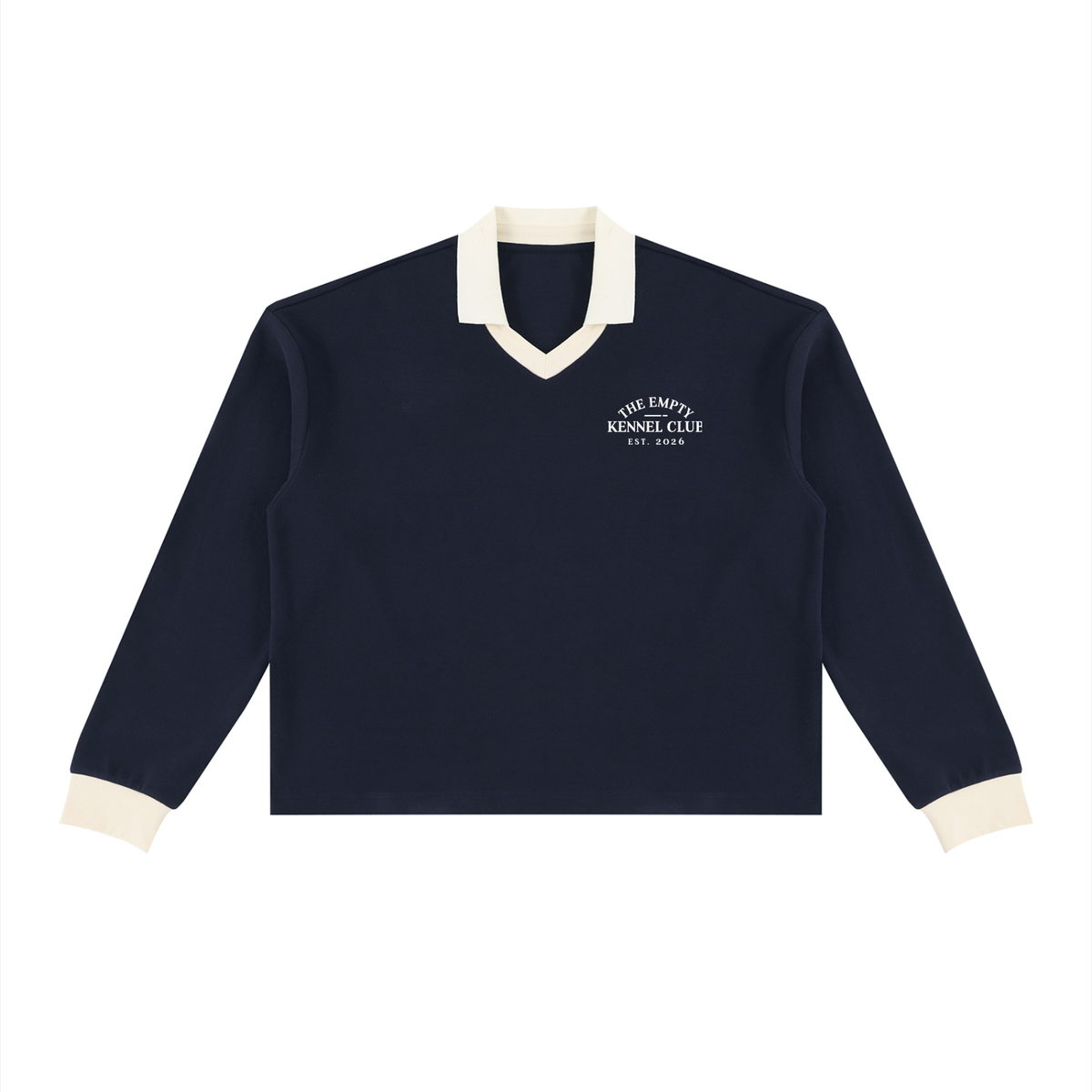 Long Sleeve Polo Sweatshirt