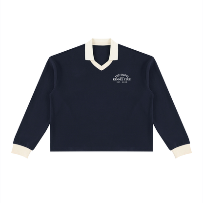 Long Sleeve Polo Sweatshirt