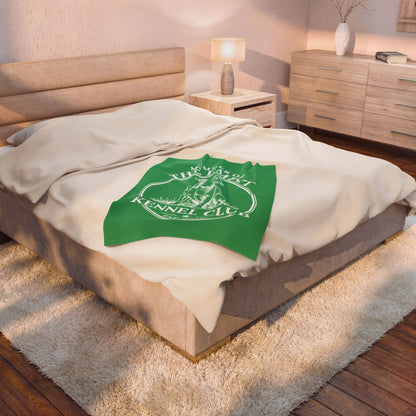 Member of the Empty Kennel Club Velveteen Plush Blanket